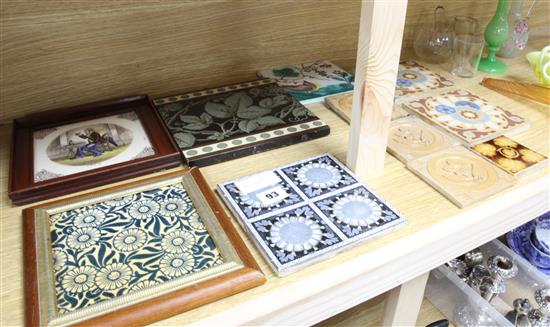 A collection of Victorian tiles